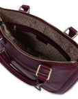 SADDLER "Chloe" Real Leather Twin-Handle Handbag with Crossbody Strap - Handmade, with Keepsake Pouch