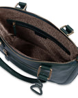 SADDLER "Chloe" Real Leather Twin-Handle Handbag with Crossbody Strap - Handmade, with Keepsake Pouch