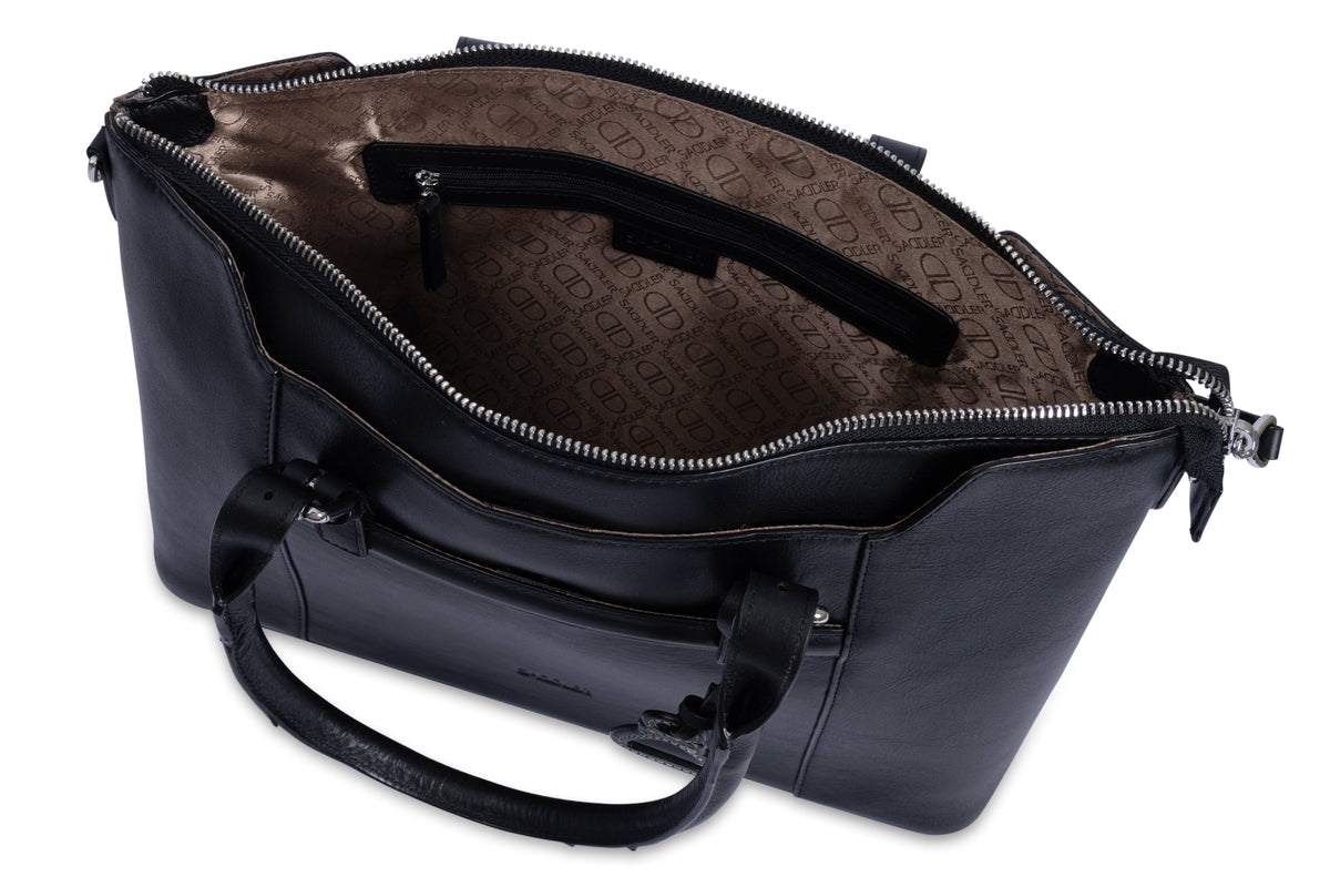 Elizabeth Leather Workbag  - Handmade by Saddler - Practical, Spacious &amp; Elegant Design