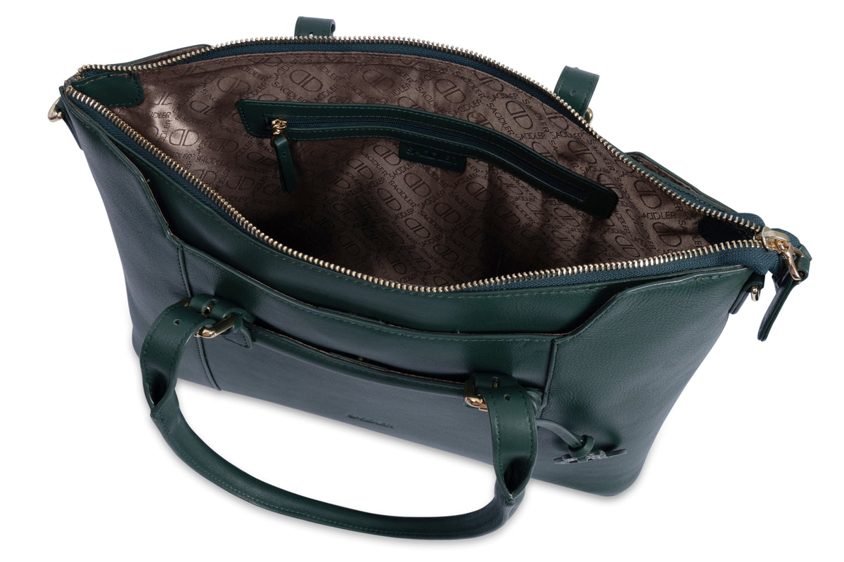 Elizabeth Leather Workbag  - Handmade by Saddler - Practical, Spacious &amp; Elegant Design