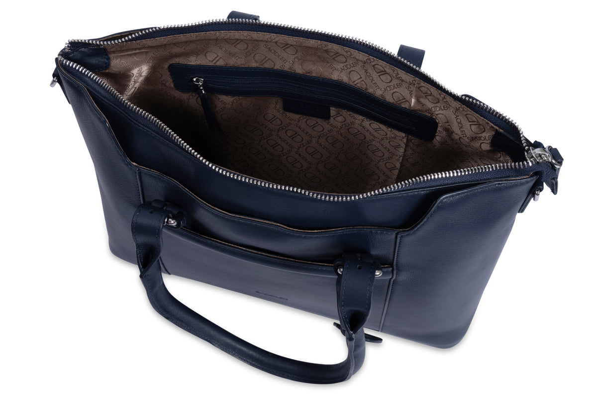 Elizabeth Leather Workbag  - Handmade by Saddler - Practical, Spacious &amp; Elegant Design