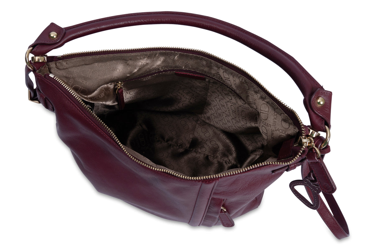 SADDLER "Julia" Real Leather Hobo Bag – Versatile, Stylish &amp; Spacious Design