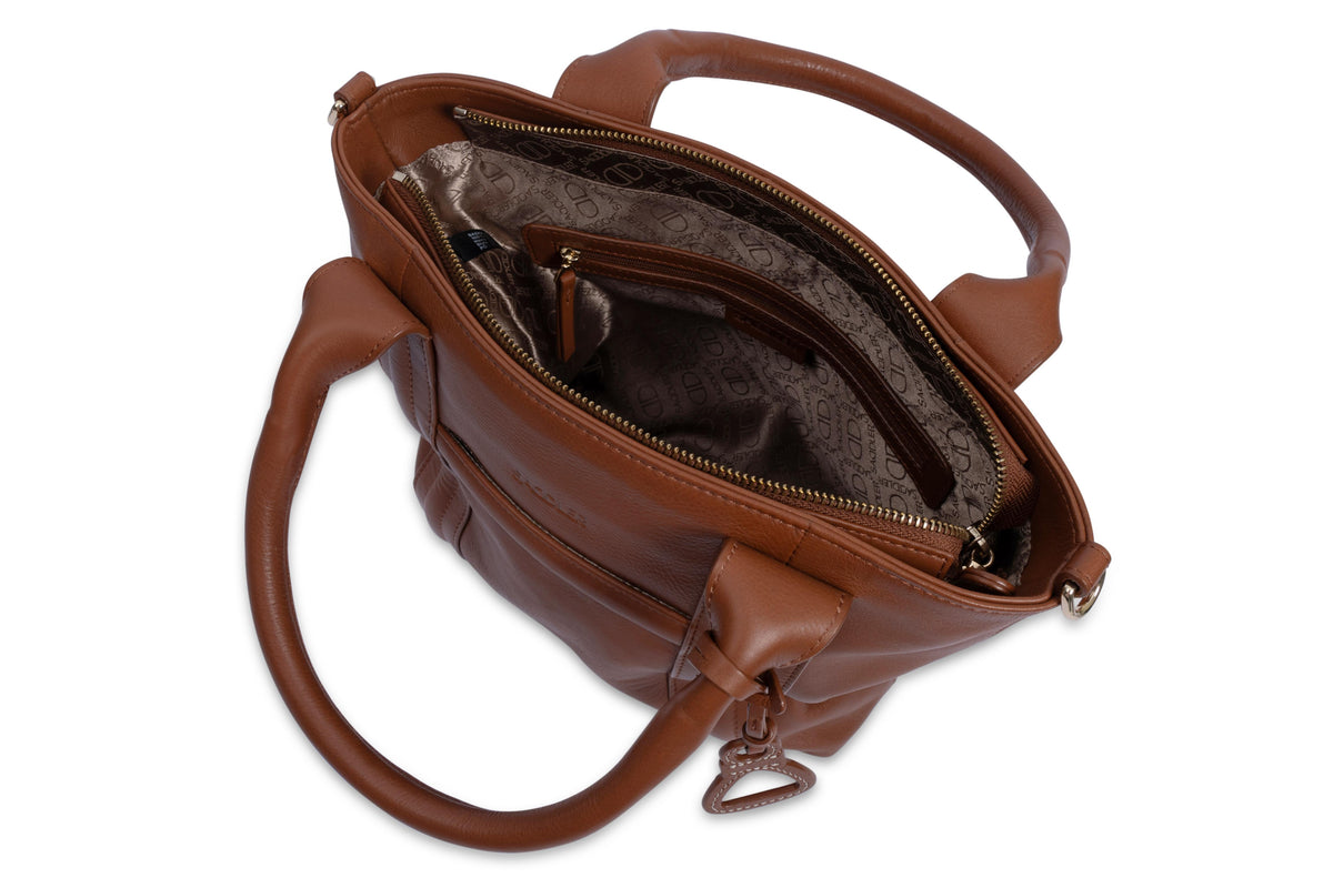 "Patricia" Leather Handbag for Women by Saddler – Stylish, Versatile &amp; Practical Design