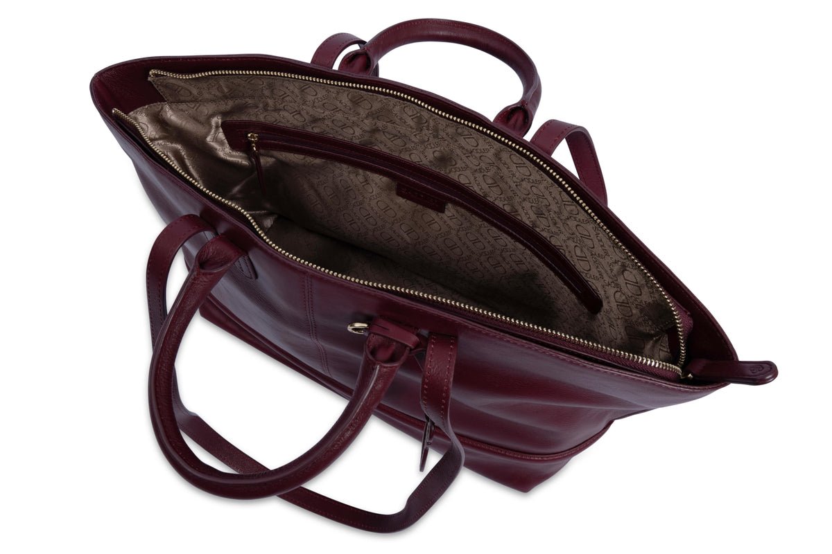 Victoria Oversize East West Tote Bag for Women - handmade by Saddler
