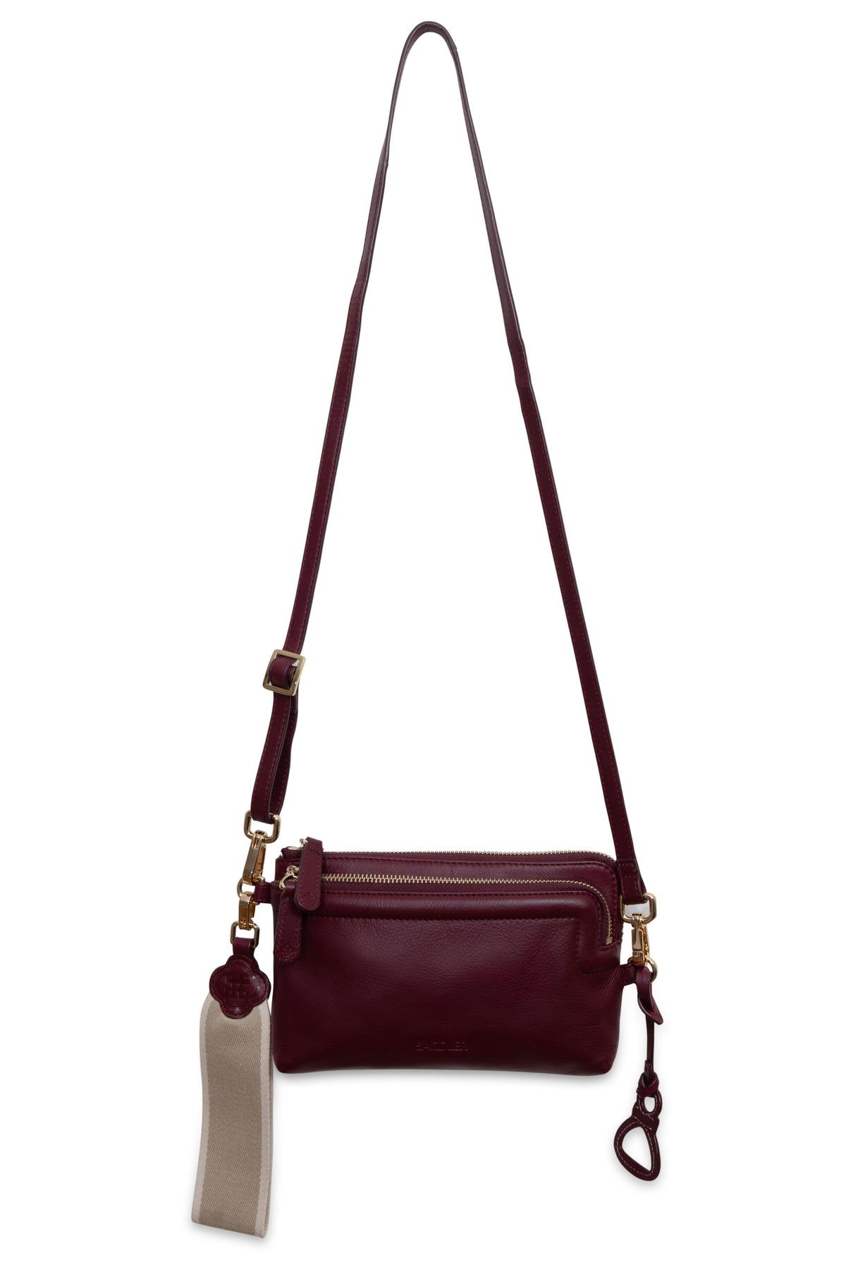 Heather Leather Clutch &amp; Crossbody Bag - Handmade by Saddler  – Versatile &amp; Compact