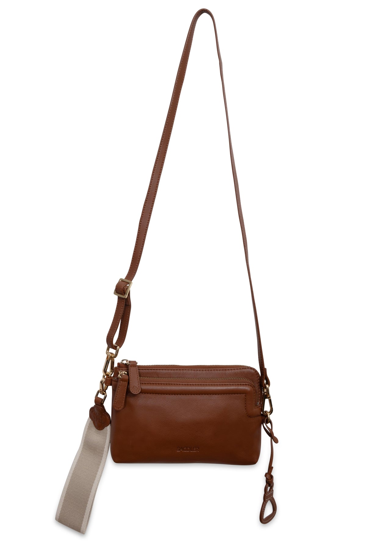 Heather Leather Clutch &amp; Crossbody Bag - Handmade by Saddler  – Versatile &amp; Compact