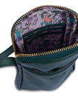 SADDLER "Margot" Real Leather Crossbody Zip Top RFID Phone Pouch - Gift Boxed