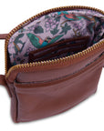 SADDLER "Margot" Real Leather Crossbody Zip Top RFID Phone Pouch - Gift Boxed
