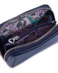 SADDLER "Annabelle" 2 Section RFID Real Leather Zip Top Coin Purse (Gift Boxed)