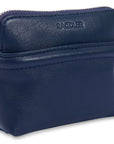 SADDLER "Louisa" RFID Real Leather Zipped Organiser and Cosmetic Pouch (Gift Boxed)