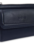 SADDLER "Marion" Bifold Real Leather Card Wallet with Zip Top Coin Purse (Gift Boxed)