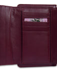 SADDLER "Marion" Bifold Real Leather Card Wallet with Zip Top Coin Purse (Gift Boxed)