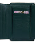 SADDLER "Marion" Bifold Real Leather Card Wallet with Zip Top Coin Purse (Gift Boxed)