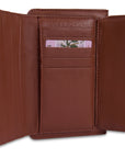 SADDLER "Marion" Bifold Real Leather Card Wallet with Zip Top Coin Purse (Gift Boxed)