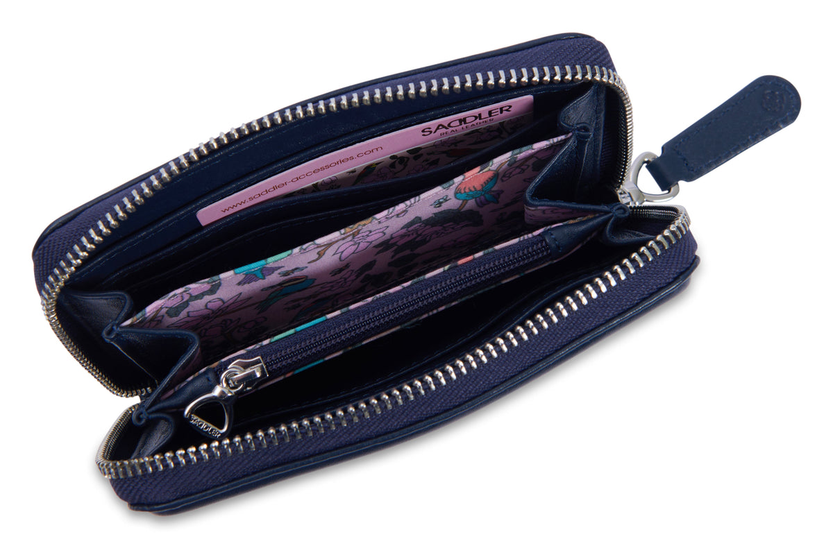 SADDLER "Annie" 3 Way Zipper RFID Real Leather Zipper Wallet (Gift Boxed)