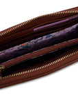 SADDLER "Beatrice" RFID Long Zipper Real Leather Purse (Gift Boxed)