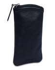SADDLER "Mabel" Zip Top Real Leather Glasses Case with Card Holder (Gift Boxed)