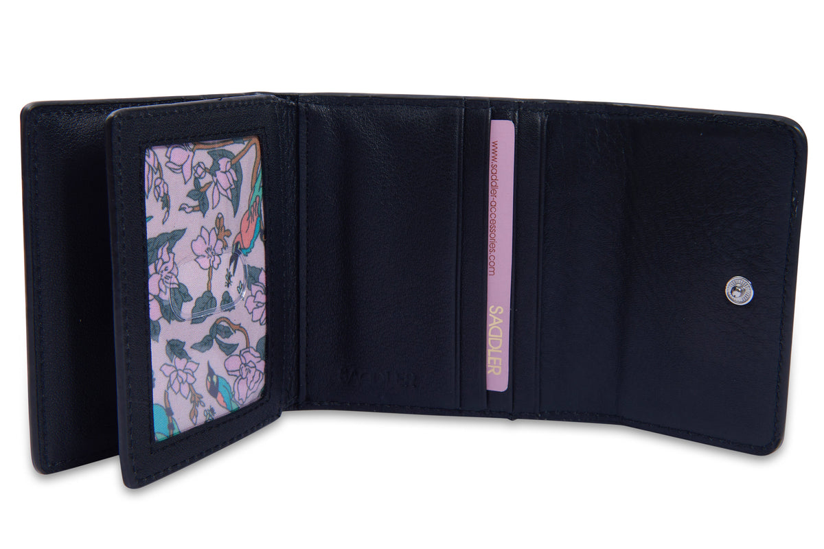 SADDLER "Edith" RFID Trifold Real Leather Card Case (Gift Boxed)