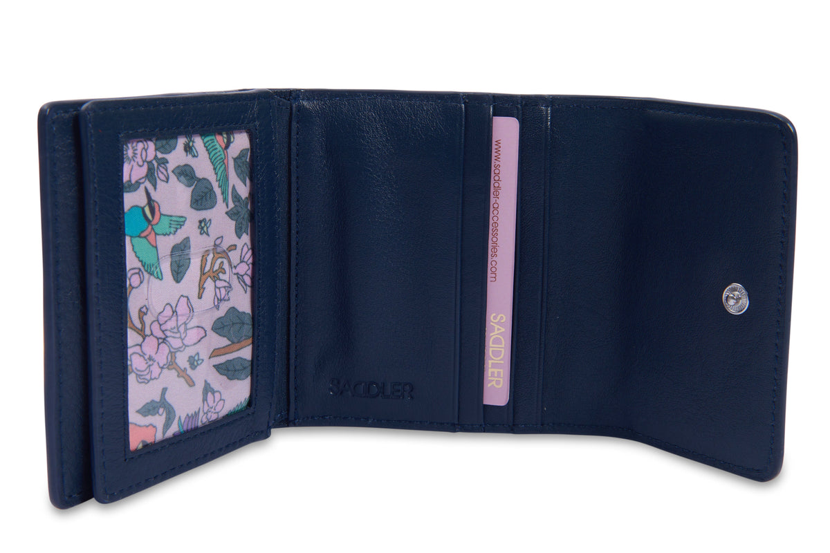 SADDLER "Edith" RFID Trifold Real Leather Card Case (Gift Boxed)