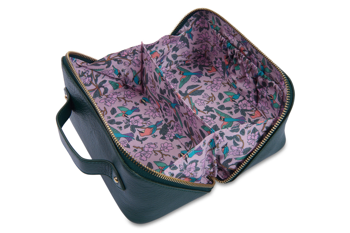SADDLER "Harriet" Real Leather Vanity Box Case (Gift Boxed)