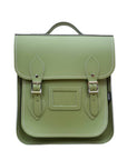 Handmade Leather City Backpack - Sage Green