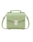 Handmade Leather Sugarcube Handbag - Sage Green
