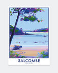 South Sands Salcombe Vintage Travel Poster Print