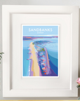 Sandbanks Vintage Seaside Travel Poster Print