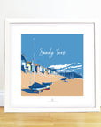 Sandy Toes Beach Quote Art Print 40 x 40 cm