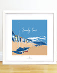 Sandy Toes Beach Quote Art Print 40 x 40 cm