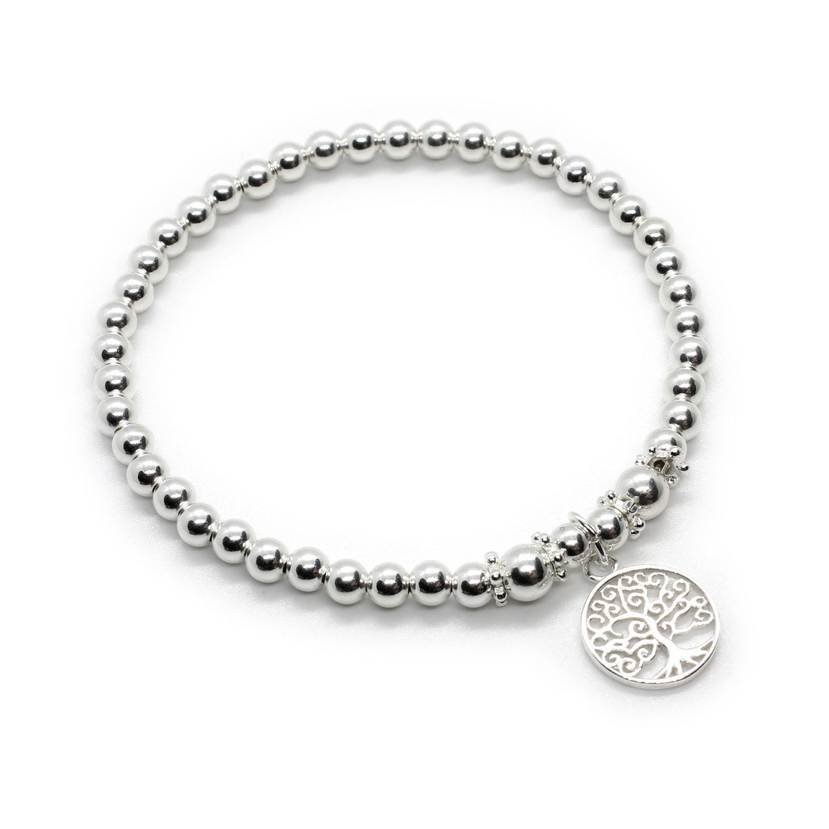 Tree of Life Sterling Silver Stacking Bracelet | Handmade &amp; Elegant