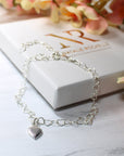 Sterling Silver Love Heart Bracelet