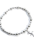 Sterling Silver Lizard/Gecko Charm stacking Bracelet