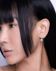 Pebble Link Studs Silver