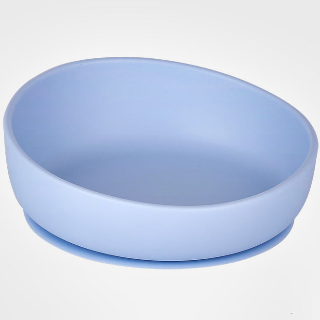 Silicone Baby Plate Bowl in Blue