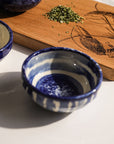 Stripe Ceramic Dip Bowl