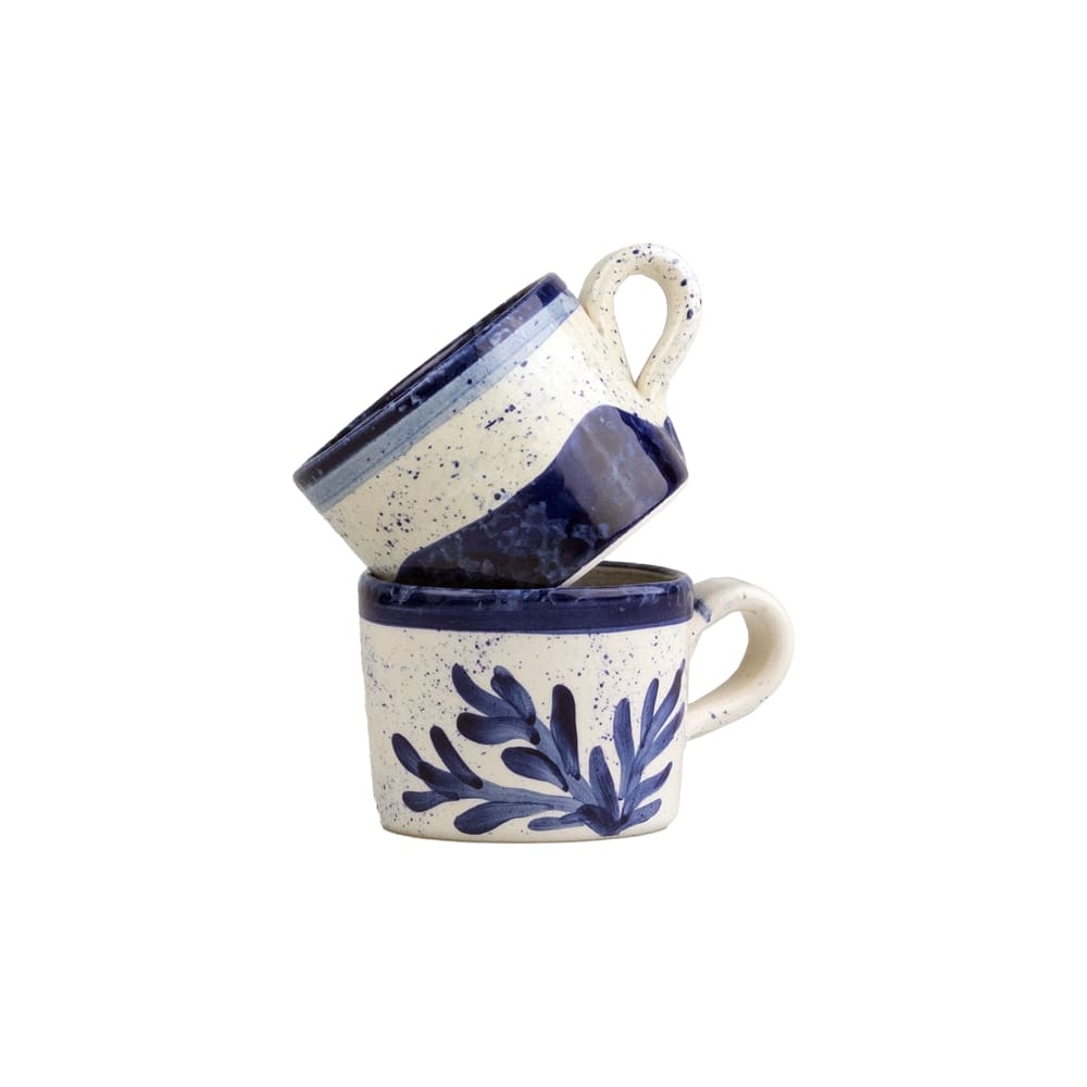 Coastal  2 Ceramic Espresso Cups