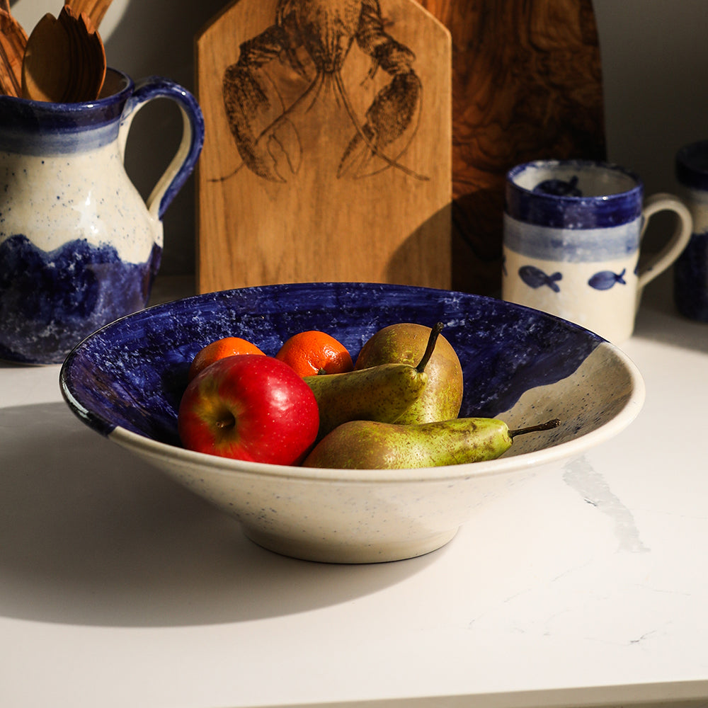 Wave Ceramic Serving Bowl - Large