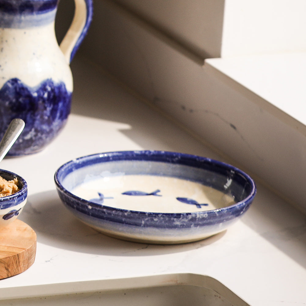 Fish Ceramic Serving Bowl - Medium