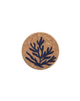 Blue Coral Single Cork Coaster