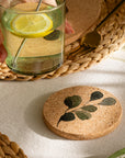 Flora Single Cork Coaster