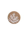 White Coral Single Cork Coaster