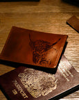 Highland Cow Leather Card Wallet