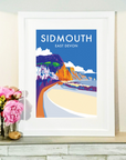 Sidmouth Vintage Seaside Print