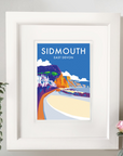 Sidmouth Vintage Seaside Print