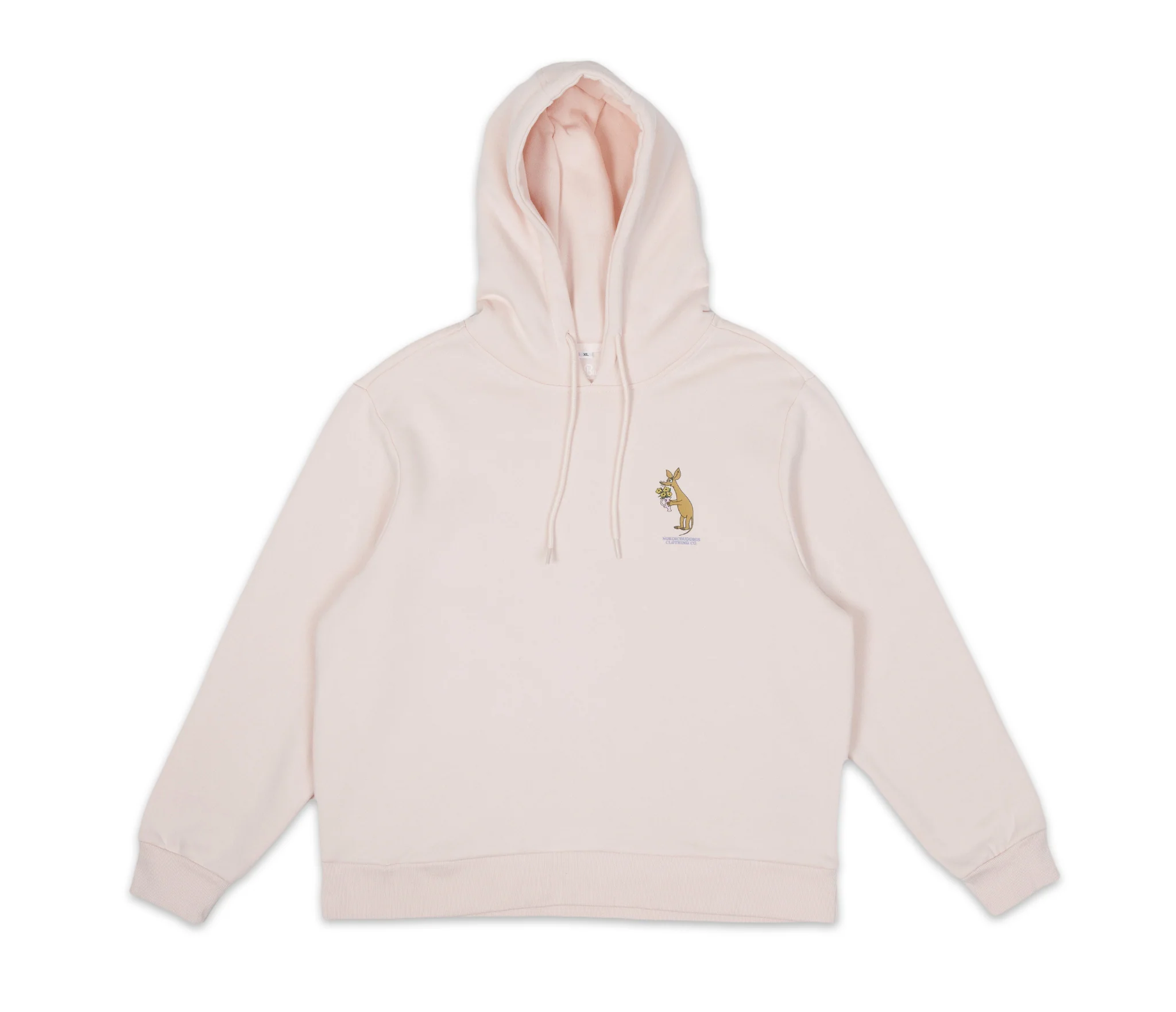 Sniff Flower Bouquet Hoodie Light Pink