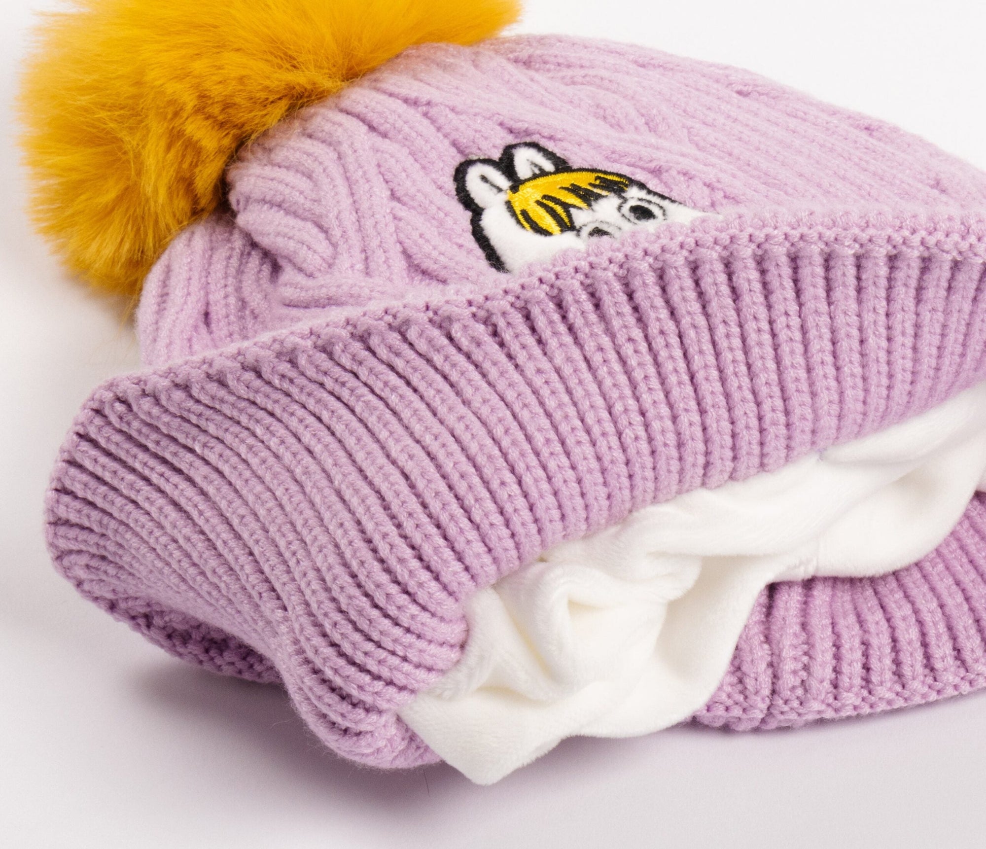 Winter Beanie for Kids in Lilac