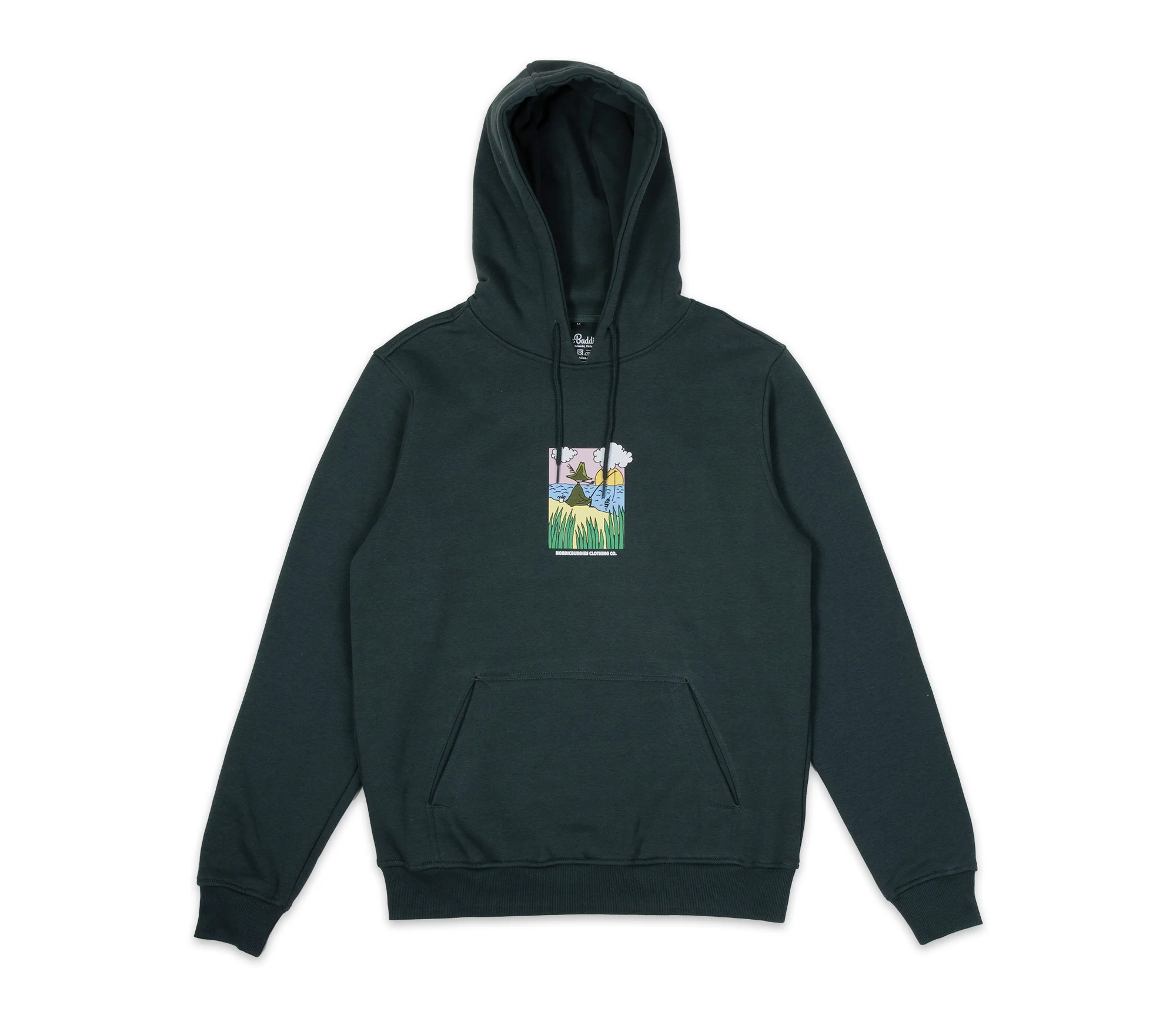 Snufkin Fishing Hoodie Unisex in Dark Green