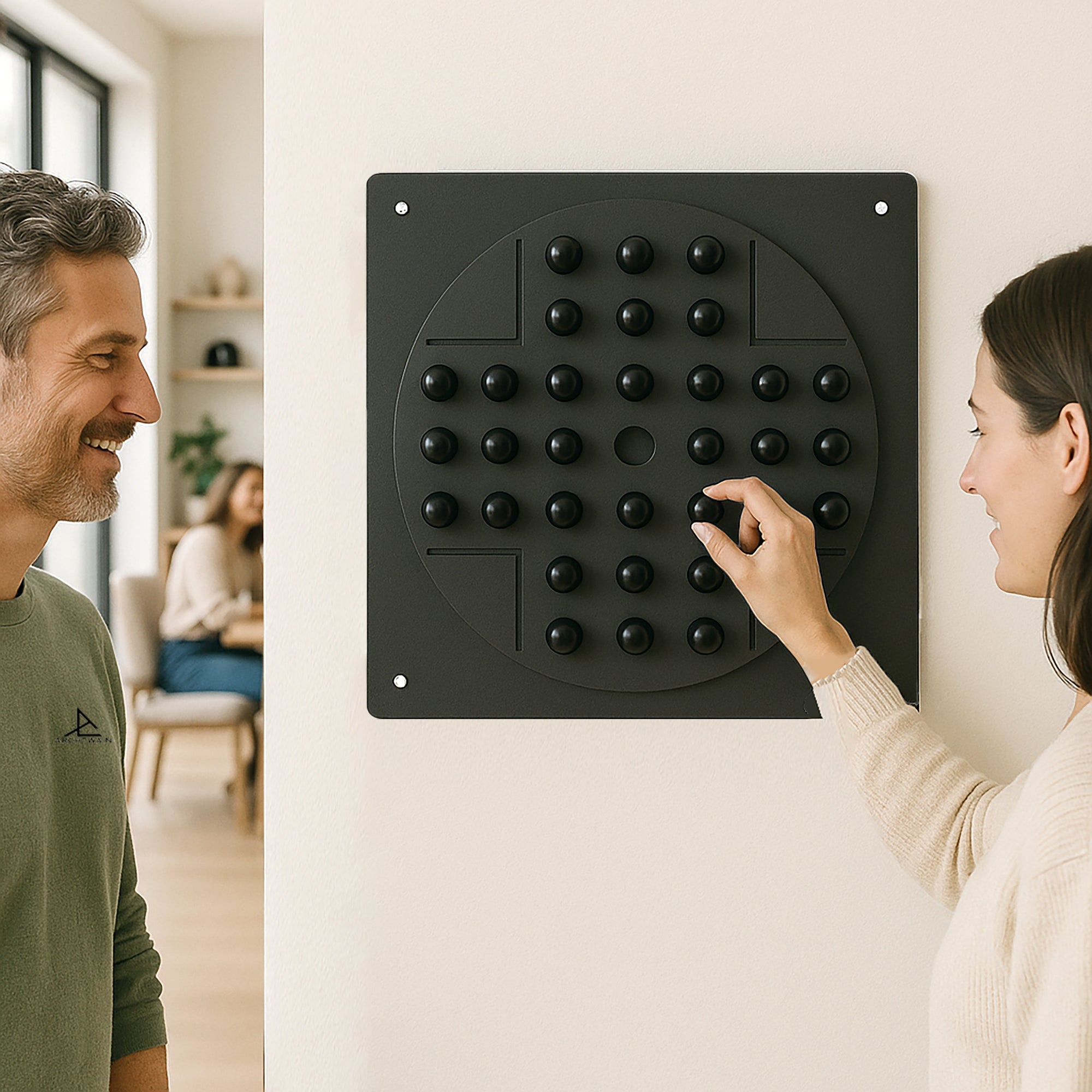 Peg Solitaire Black Wall Game