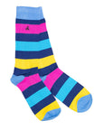 Neon Stripe Bamboo Socks